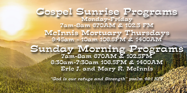 Gospel Sunrise Radio Program